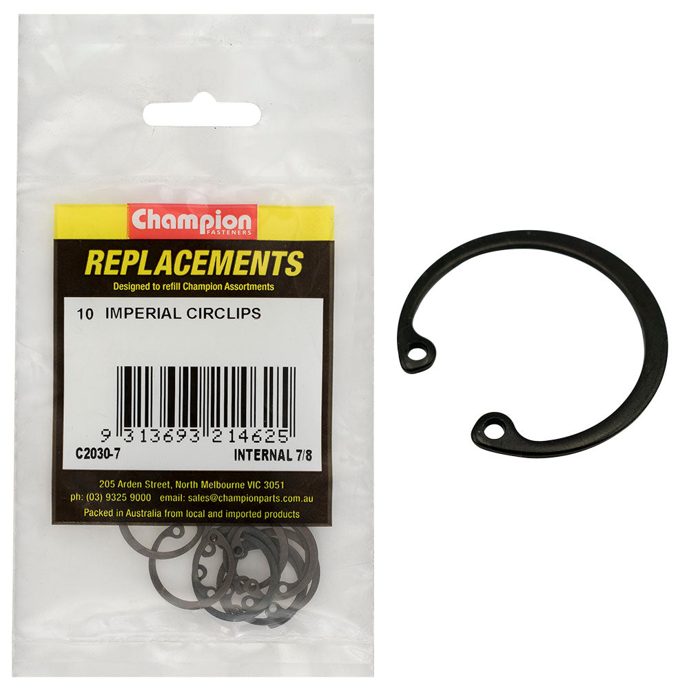 Champion Fasteners Circlip Internal Shaft 7/8In (Rtw22) C2030-7