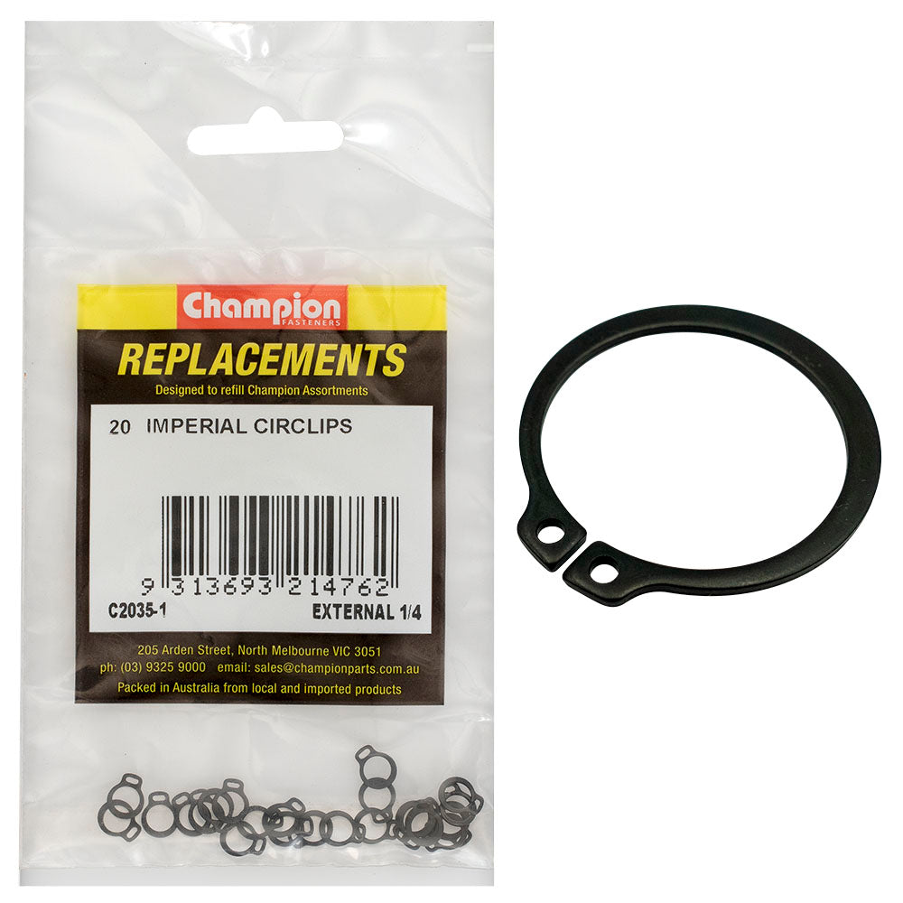 Champion Fasteners Circlip Internal Shaft 1/4In (Stw6) C2035-1