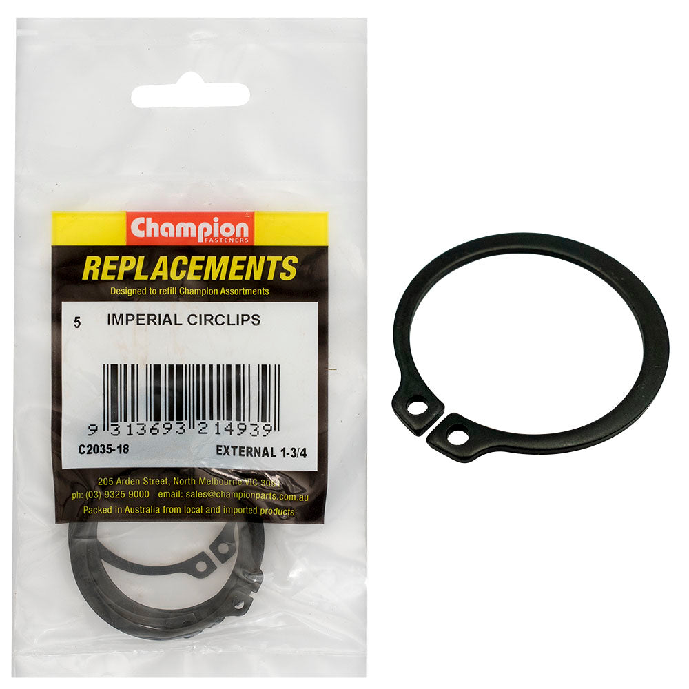 Champion Fasteners Circlip Internal Shaft 1 3/4In (Stw45) C2035-18