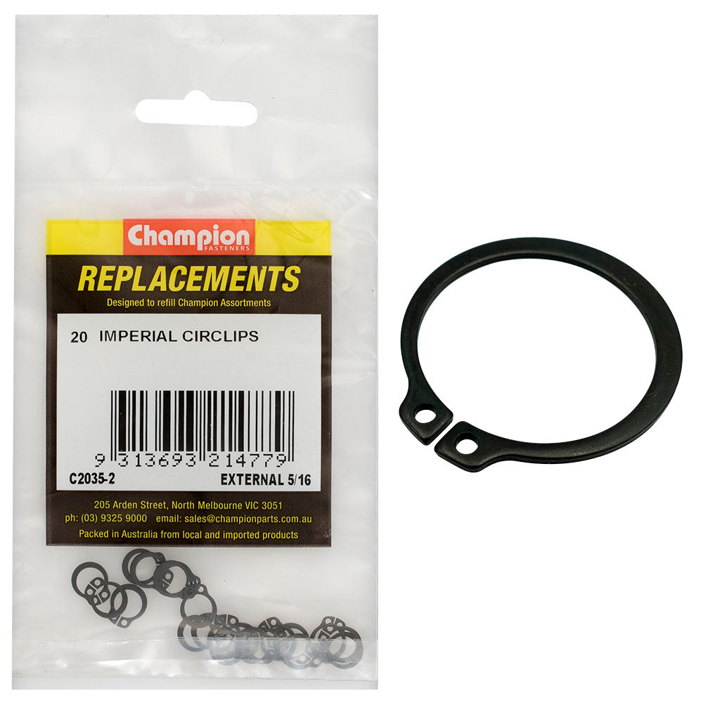 Champion Fasteners Circlip Internal Shaft 5/16In (Stw8) C2035-2