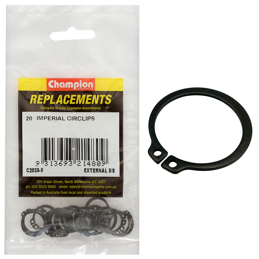 Champion Fasteners Circlip Internal Shaft 5/8In (Stw16) C2035-5
