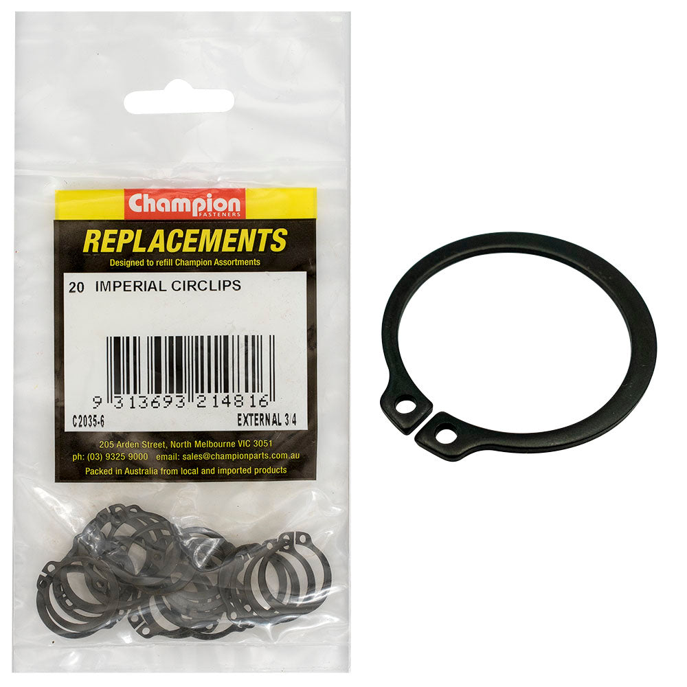Champion Fasteners Circlip Internal Shaft 3/4In (Stw19) C2035-6