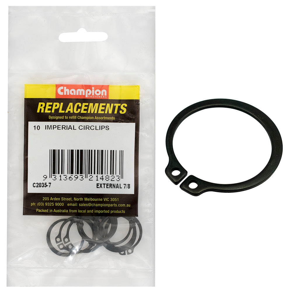 Champion Fasteners Circlip Internal Shaft 7/8In (Stw22) C2035-7