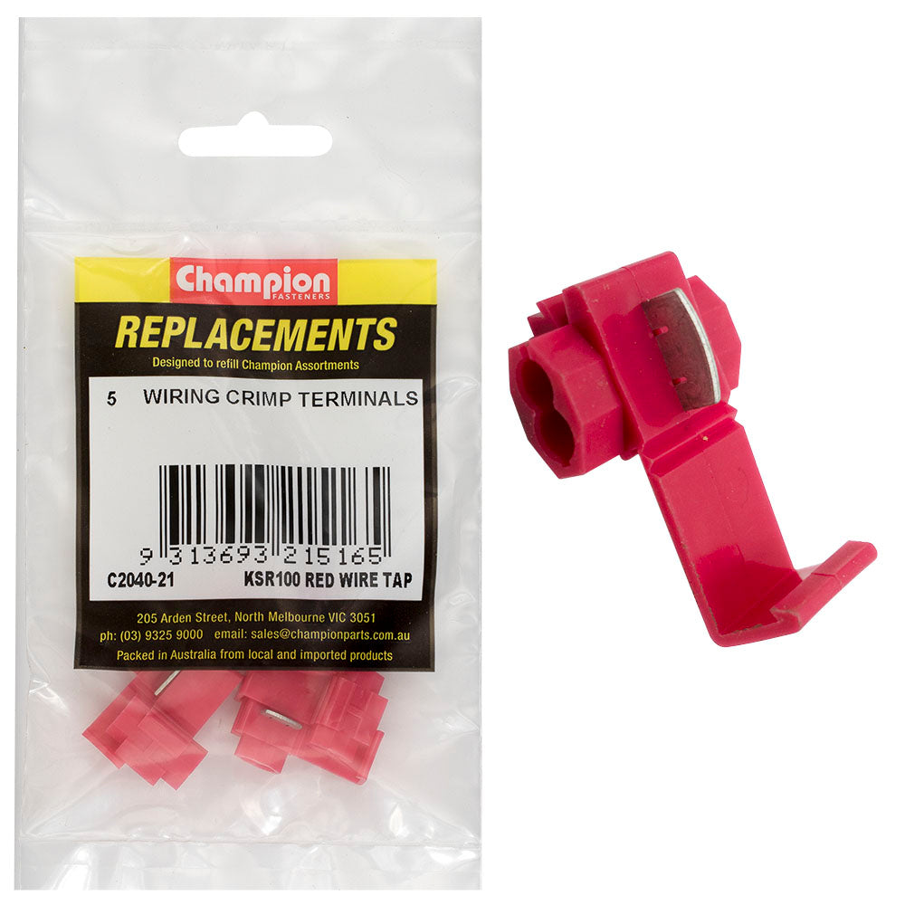 Champion Fasteners Self Stripping Wire Tap Red C2040-21