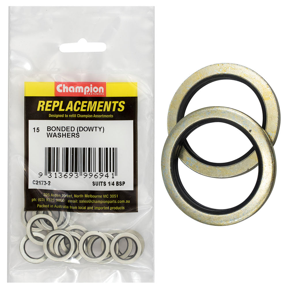 Champion Fasteners Washer Dowty Suit 1/4In Bsp C2173-2