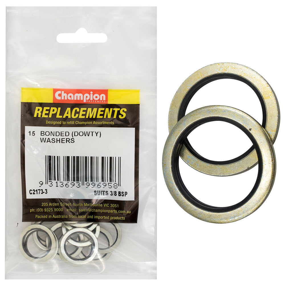 Champion Fasteners Washer Dowty Suit 3/8In Bsp C2173-3