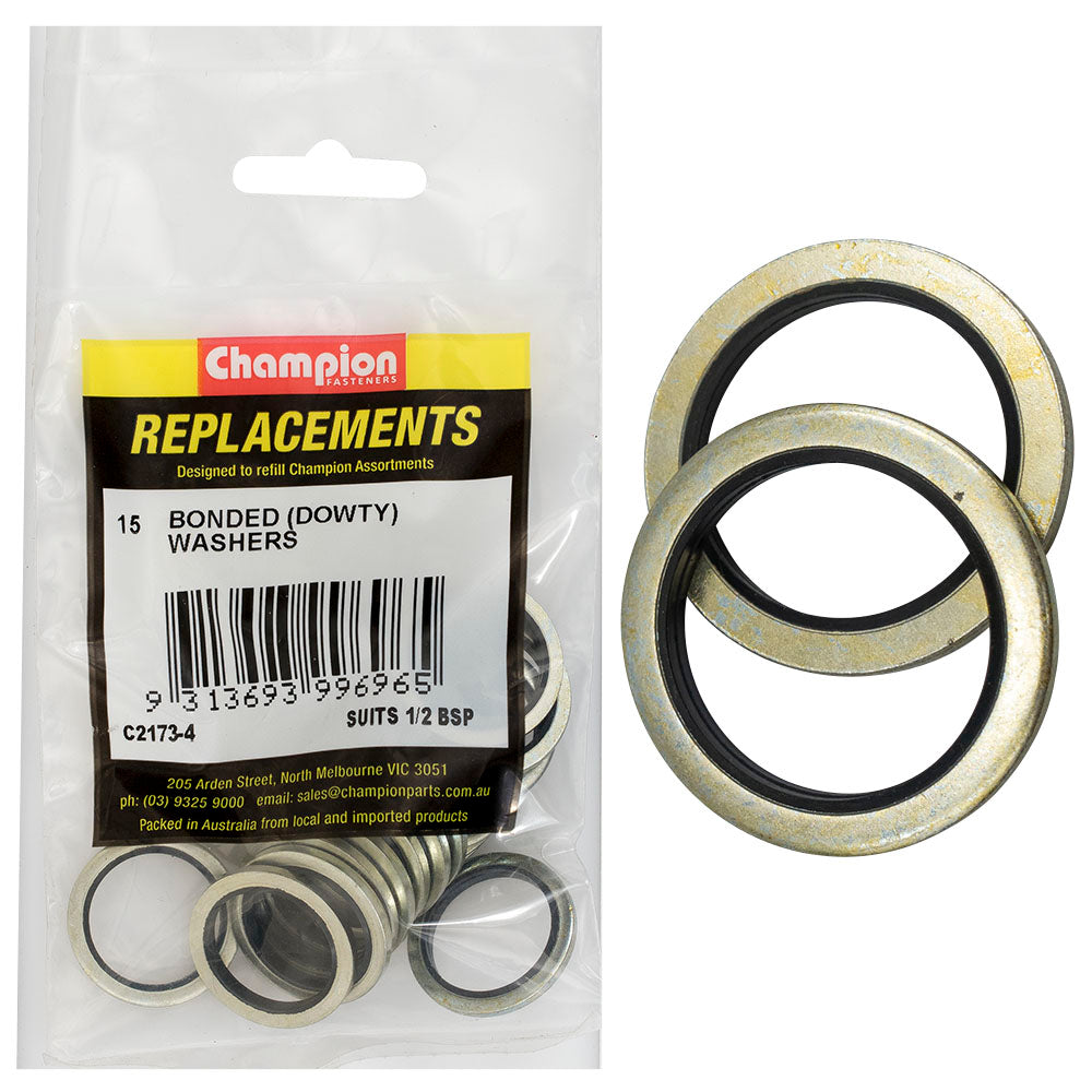 Champion Fasteners Washer Dowty Suit 1/2In Bsp C2173-4