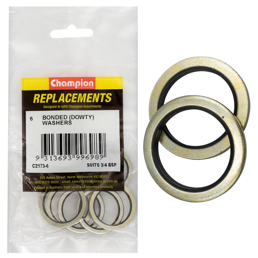 Champion Fasteners Washer Dowty Suit 3/4In Bsp C2173-6
