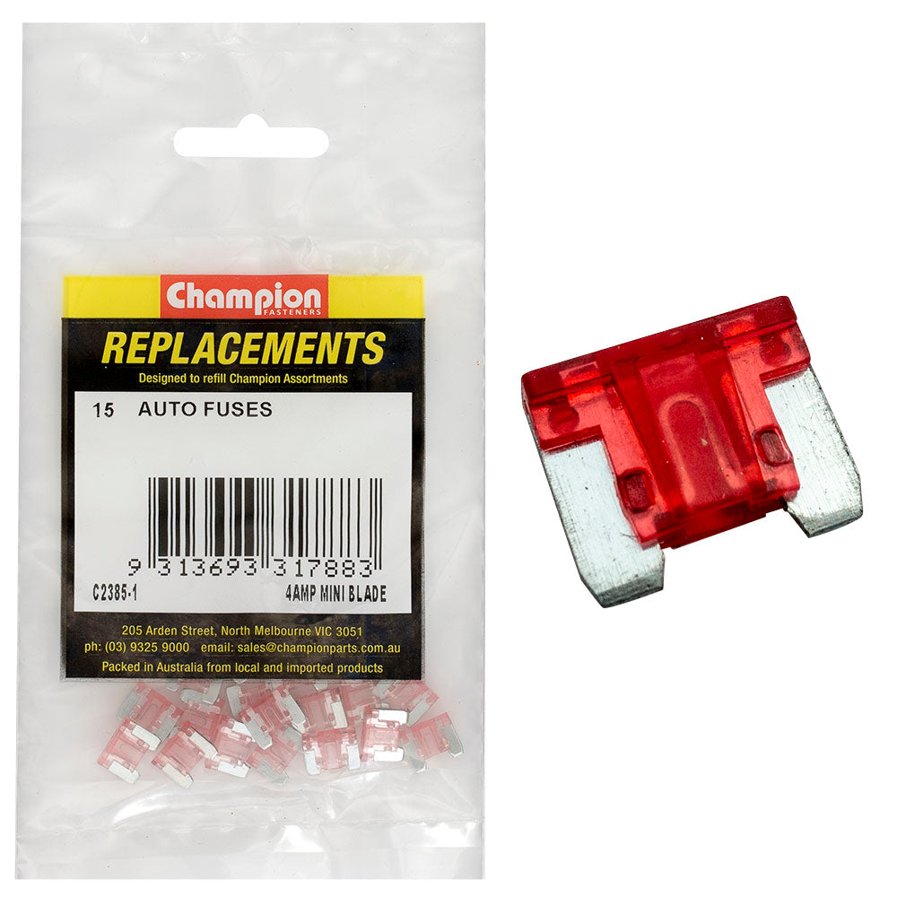 Champion Fasteners Fuse Blade Mini 4 Amp C2385-1