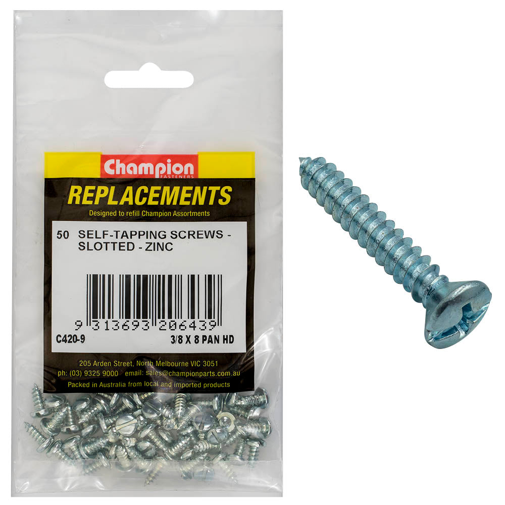 Champion Fasteners Self Tapper Screw Hex Combo 4.2 X 9.5mm Zinc Plated C420-9