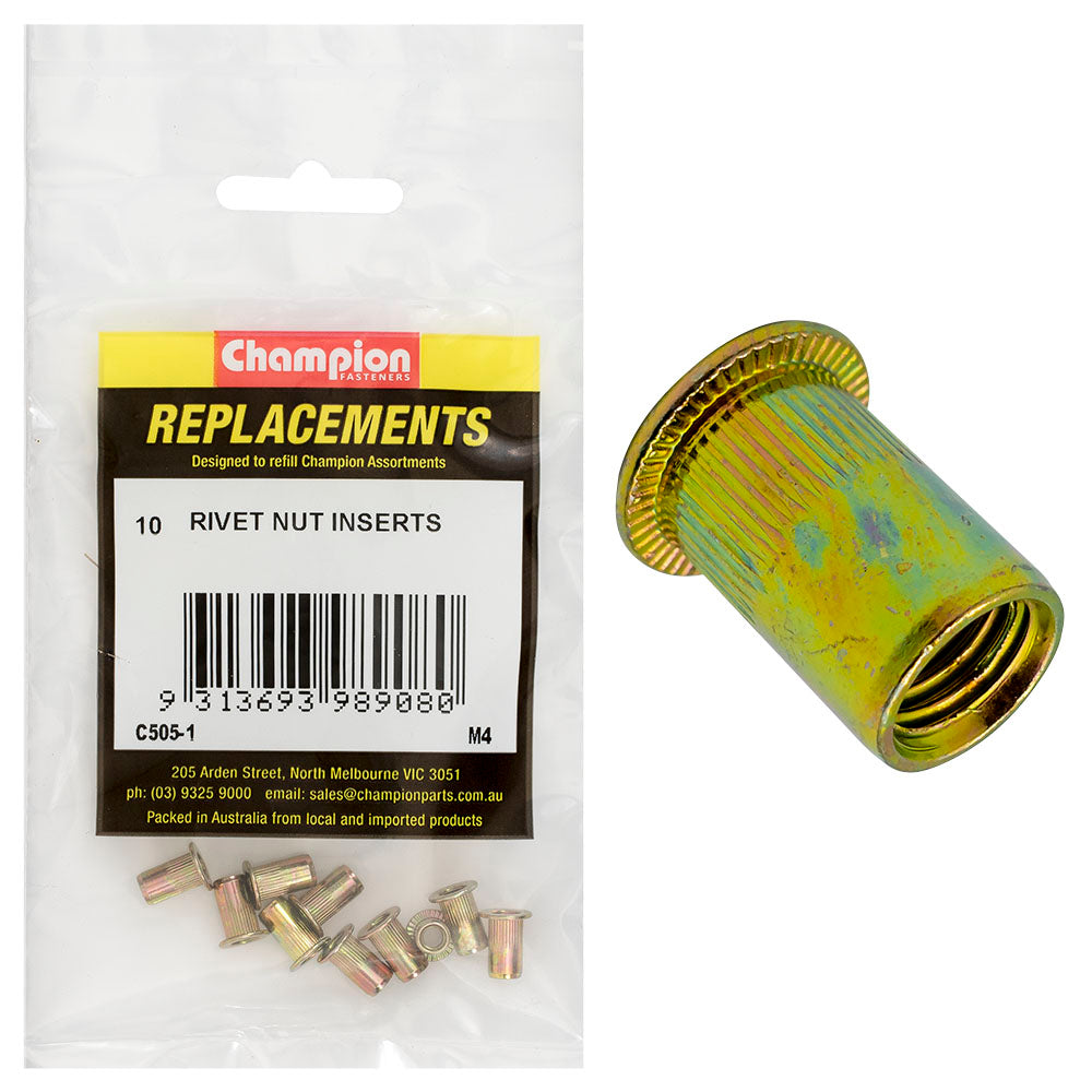 Champion Fasteners Rivet Nut Inserts M4 C505-1