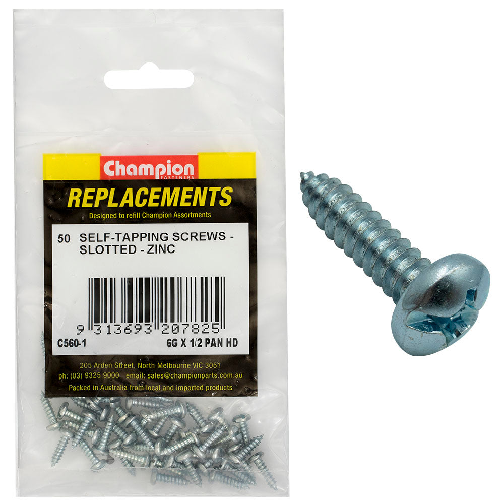 Champion Fasteners Self Tapper Screw Pan Combo 3.5 X 13mm Zinc Plated C560-1