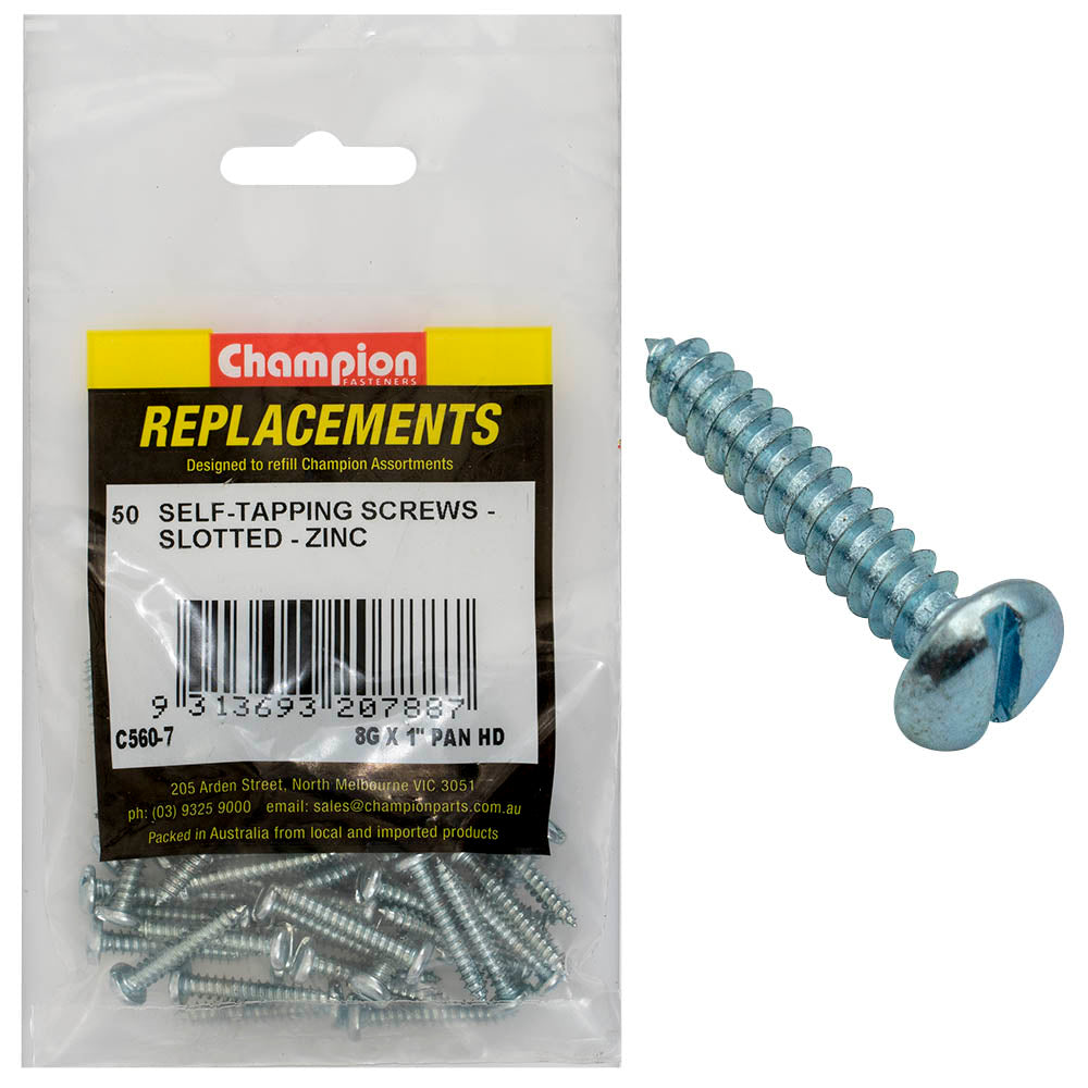 Champion Fasteners Self Tapper Screw Pan Combo 4.2 X 25mm Zinc Plated C560-7