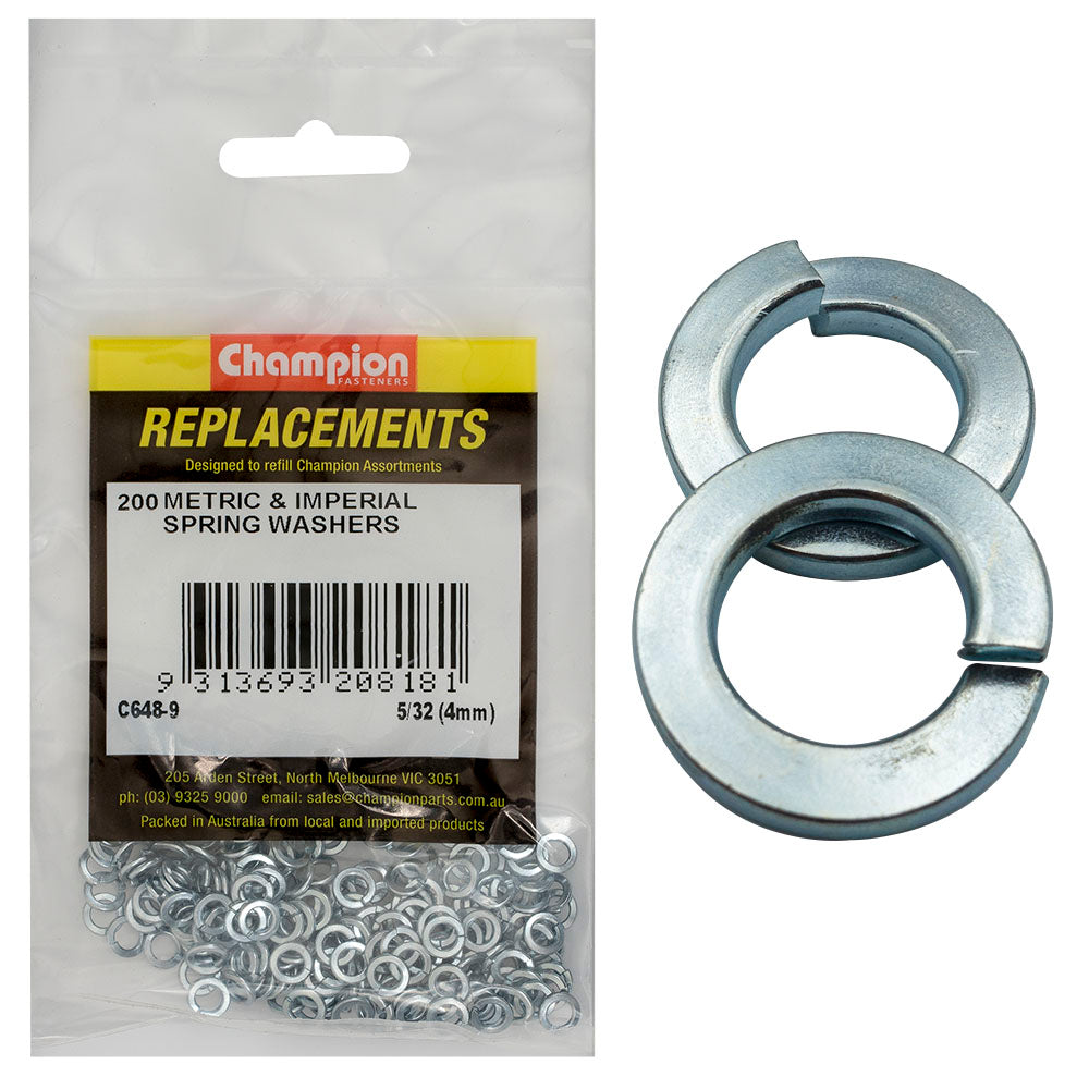 Champion Fasteners Washer Spring Flat Section 5/32In Zinc Plated C648-9