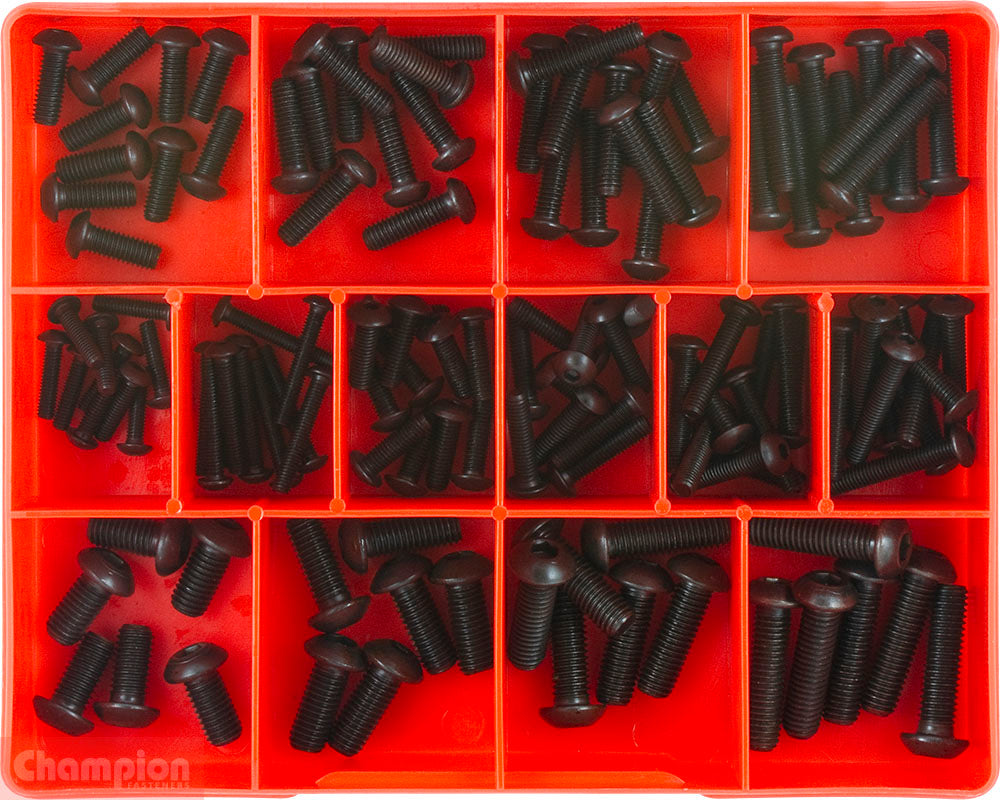 Champion Fasteners Button Head Cap Screw Assortment CA1420