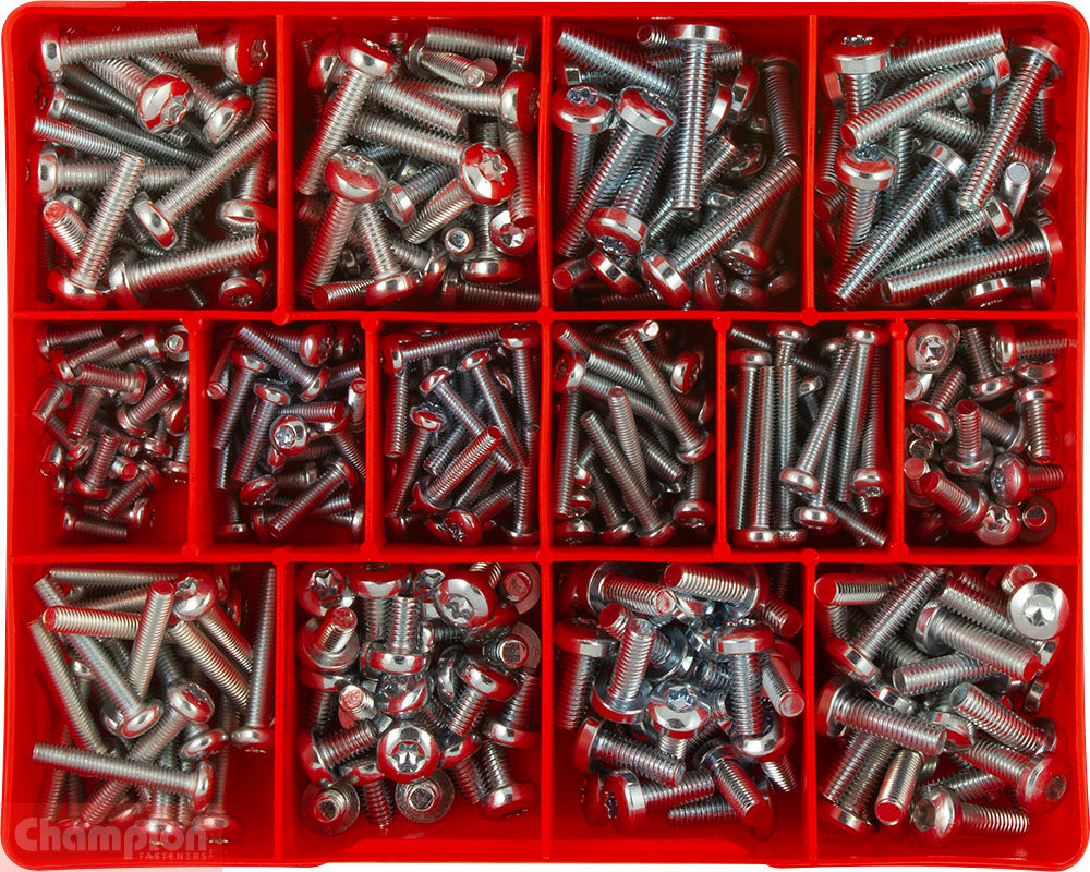 Champion Fasteners Metric Machine Screws Torx/Pan Z/P Assortment CA1772