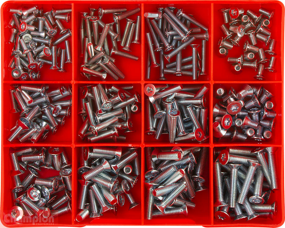 Champion Fasteners Metric Machine Screws Torx / Csk Z/P Assortment CA1774
