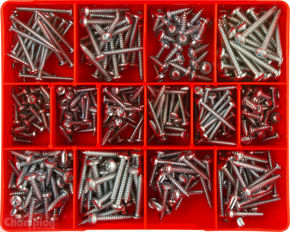 Champion Fasteners Self Tappering Screws Pan Torx Z/P Assortment CA1776