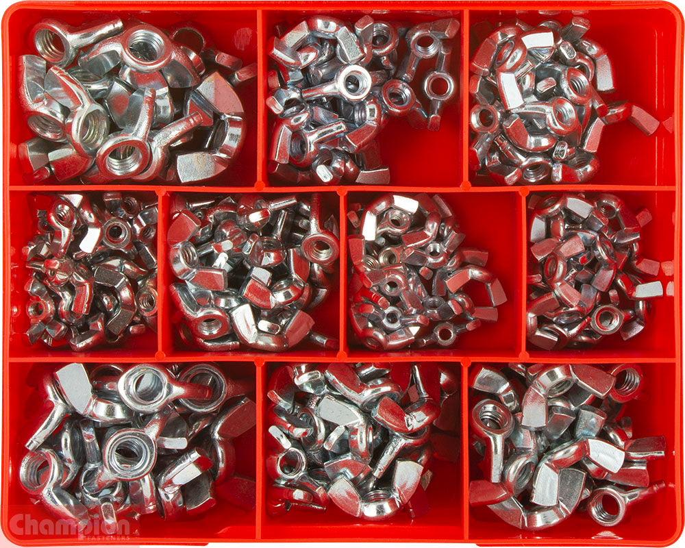 Champion Fasteners Metric/Unc Wing Nut Assortment CA1794