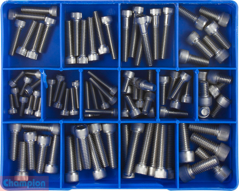 Champion Fasteners Socket Head Cap Screws/Bsw 316/A4 Assortment CA1818