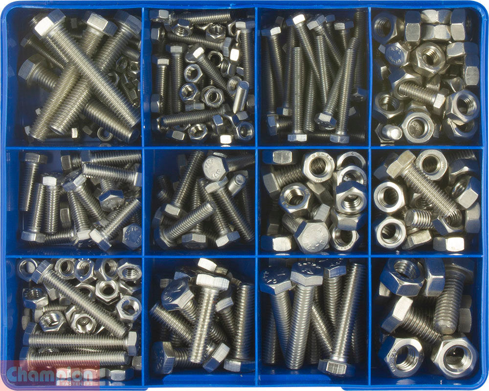 Champion Fasteners Metric Set Screws & Nuts Assortment 316/A4 CA1885