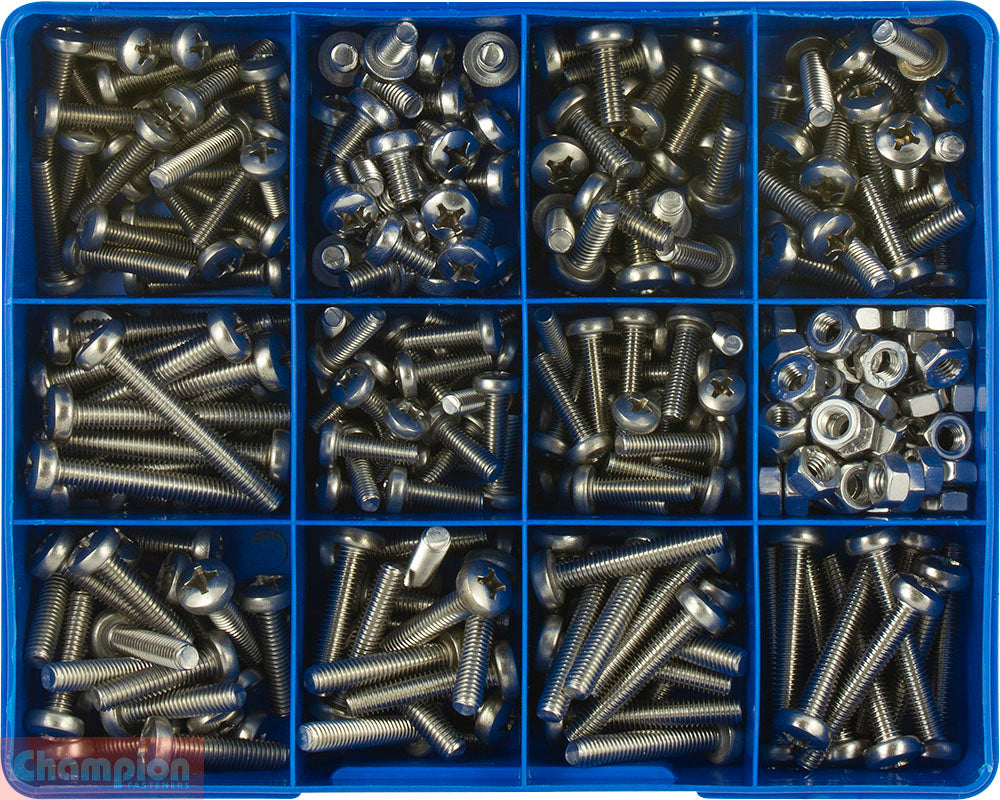 Champion Fasteners Metric Machine Screws Phillips Pan Head 316/A4 CA1888