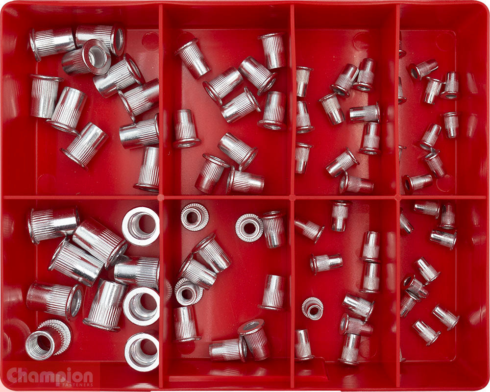 Champion Fasteners Rivet Nut Insert Assortment Aluminium CA506