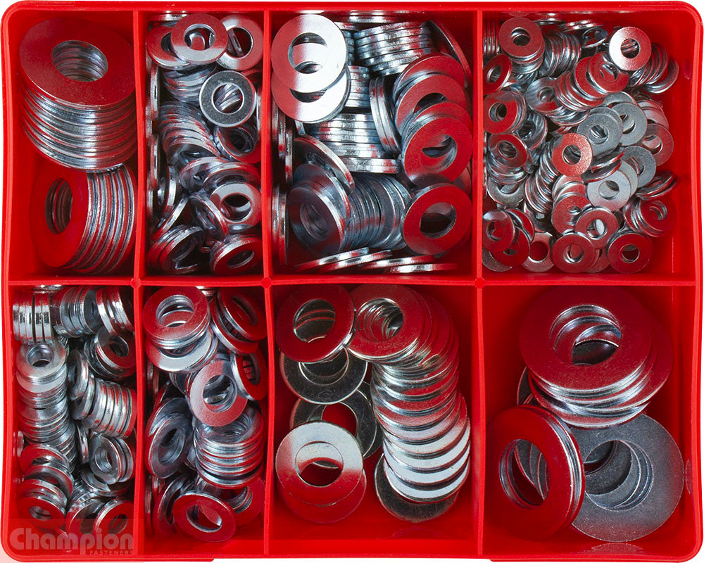 Champion Fasteners Heavy Duty Flat Washer Assortment CA600