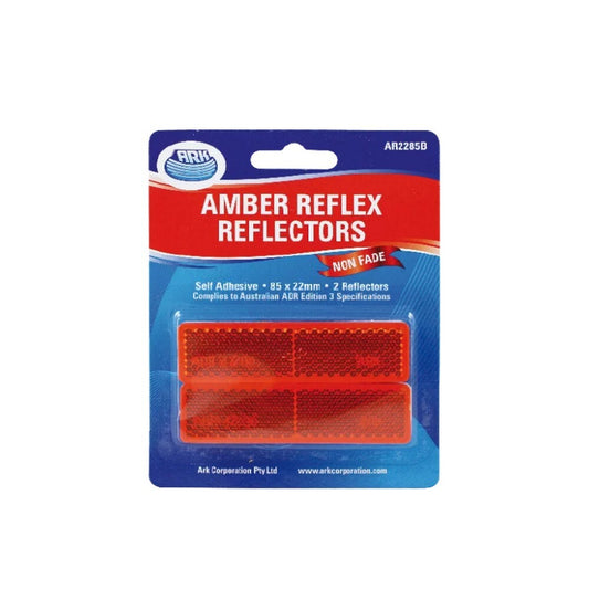 Ark Reflectors 2 x Amber Self Adhesive 186AR2285B