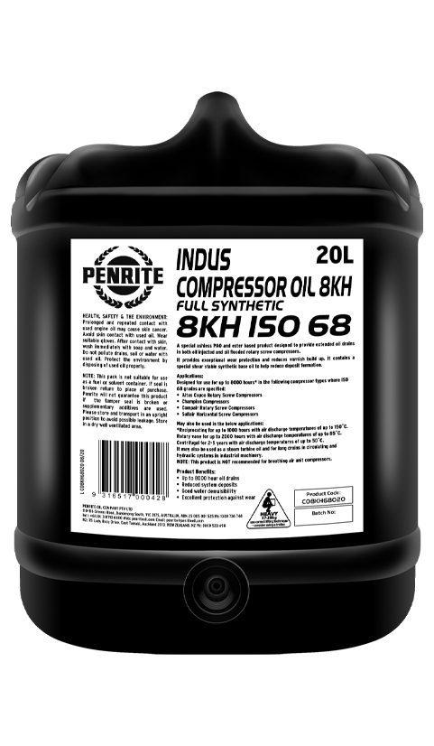 Penrite Oil Indus Compressor Oil 8Kh Iso 68 20L CO8KH68020