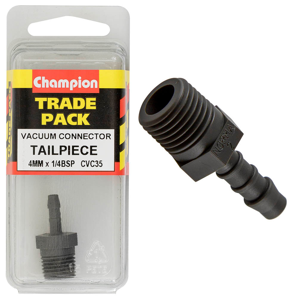Champion Fasteners Hose Fitting Tailpiece 4mm X 1/4In CVC35