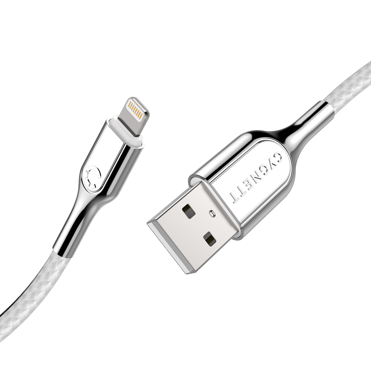 Cygnett Armored Lightning To USB-A Cable 2M White CY2686PCCAL