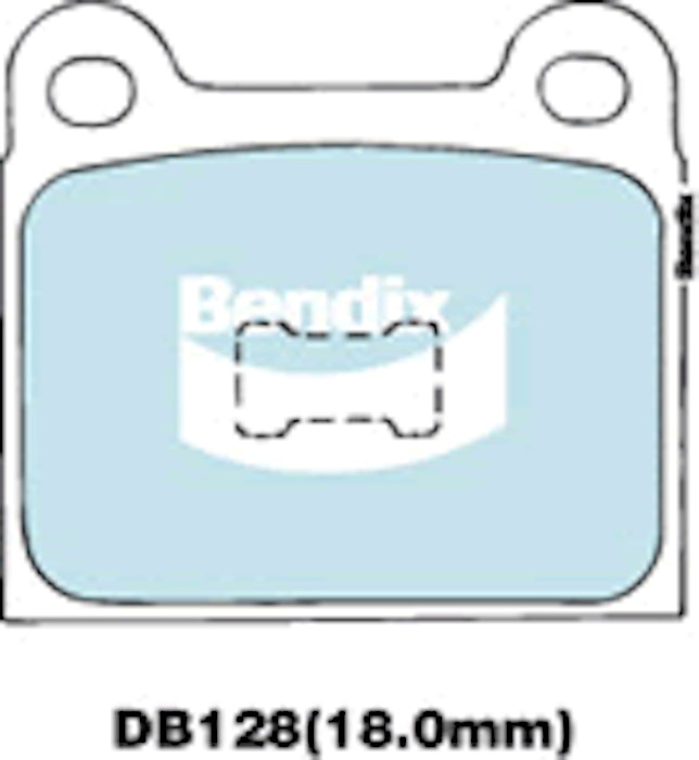 Bendix General CT Brake Pad Set Front DB128 GCT