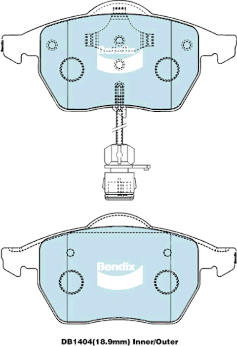 Bendix Brake Pads Set - General Ct DB1404CT