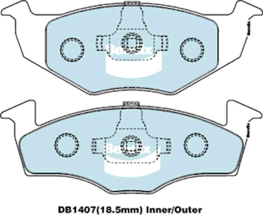 Bendix Brake Pads Set - General Ct DB1407CT