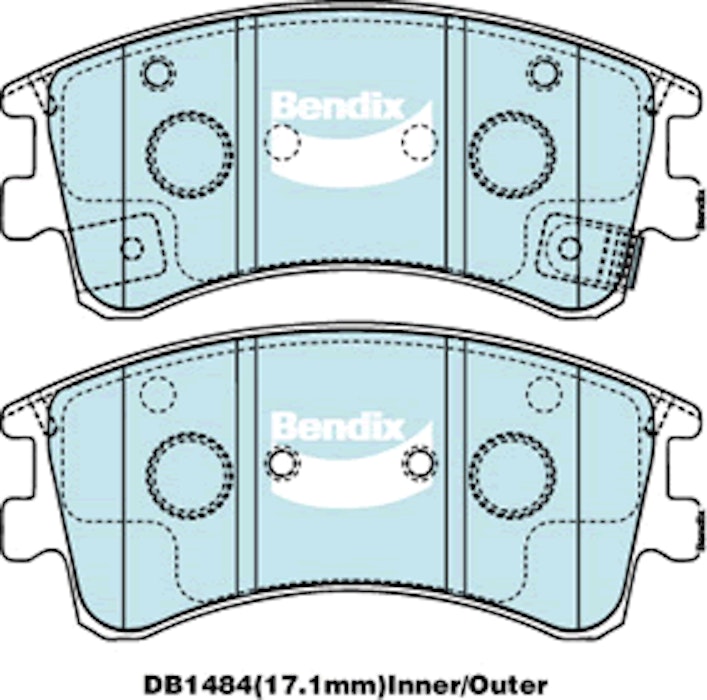 Bendix Disc Brake Pad DB1484PR