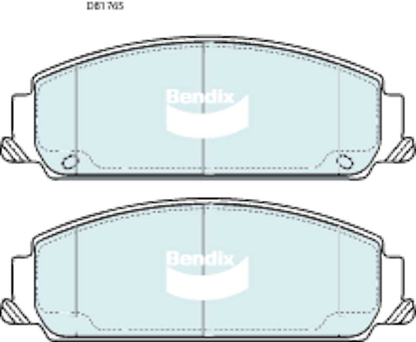 Bendix General Ult+ Disc Pad Set DB1765 ULT+