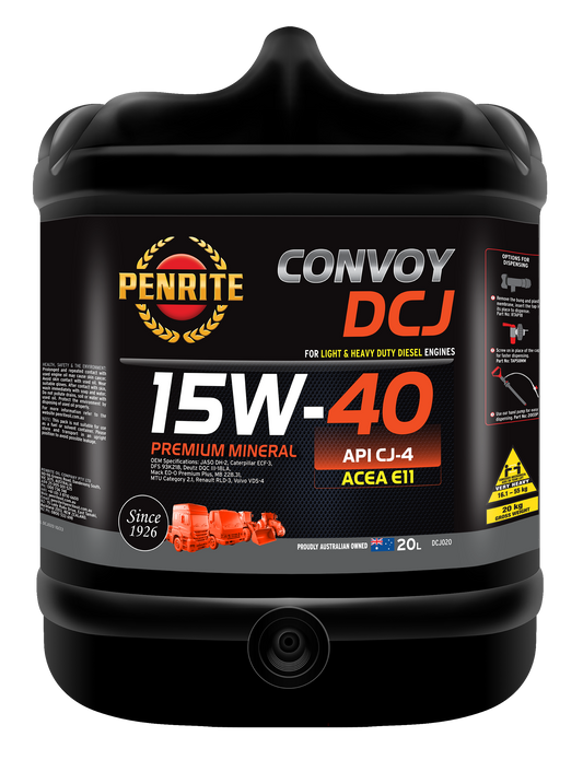 Penrite Convoy DCJ 15W-40 Premium Mineral Engine Oil DCJ020