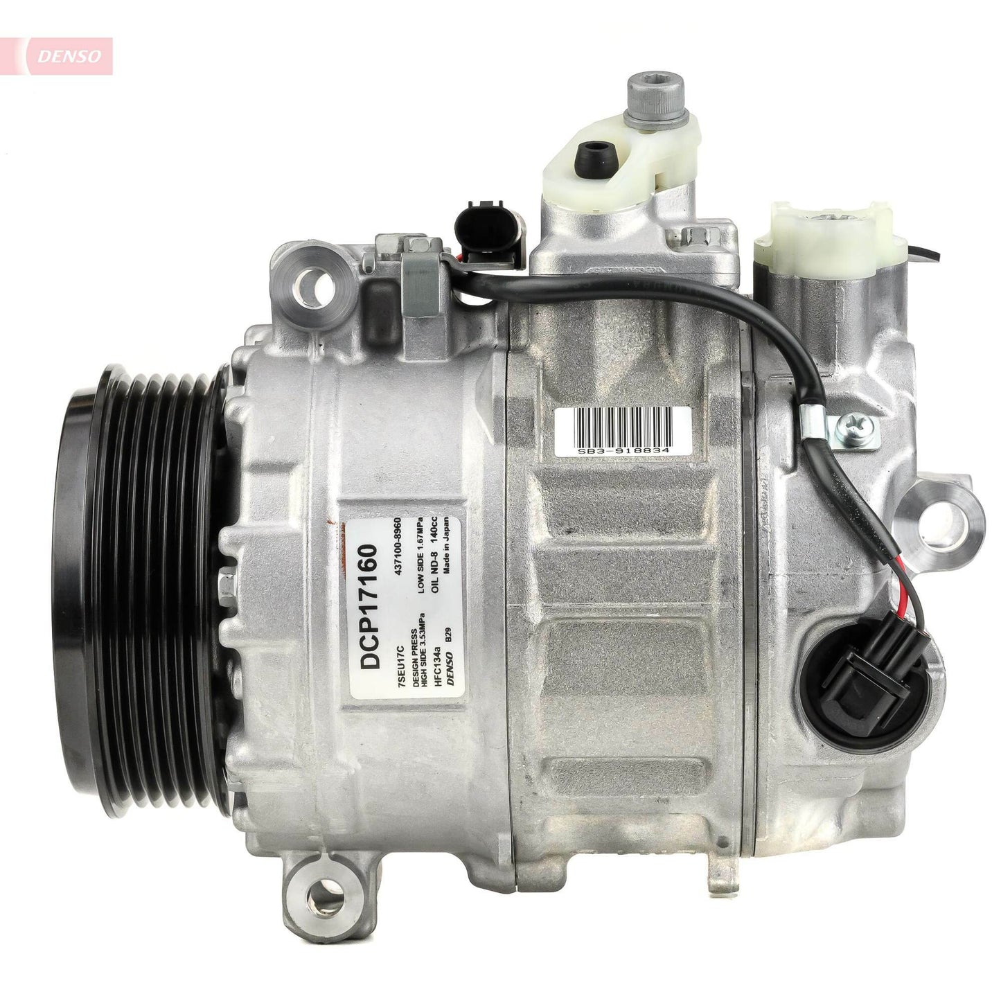 Denso Air Conditioning Compressor 12V Direct Mount 7SEU17C DCP17160