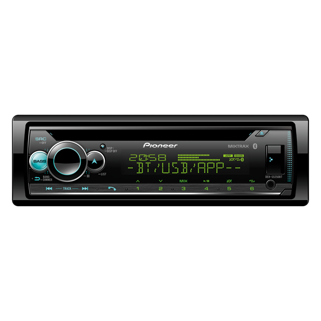Pioneer 1Dn Dual BT Usb Cd Tuner No Remote DEH-S5250BT-NR