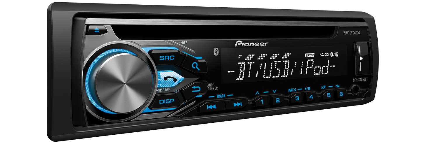 Pioneer BT Iphone Cd Usb Tuner DEHX4850BT