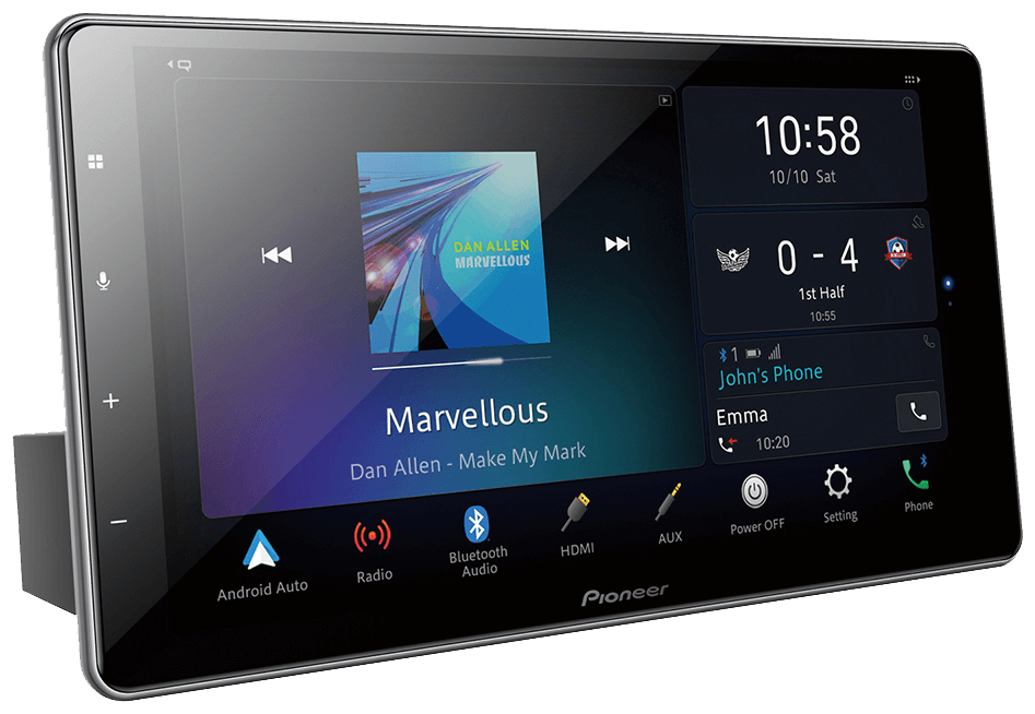 Pioneer 9In Floating Touch-Screen Wireless Multimedia Receiver DMHZF9350BT