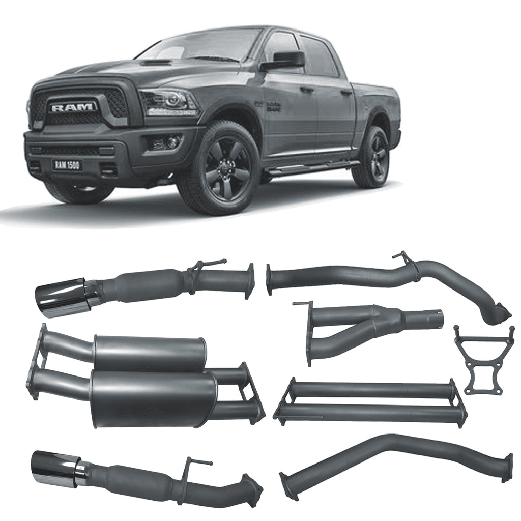 Redback Extreme Duty Exhaust 3in Twin Cat-Back (No Cat With Large Muffler) DRX80100-PM