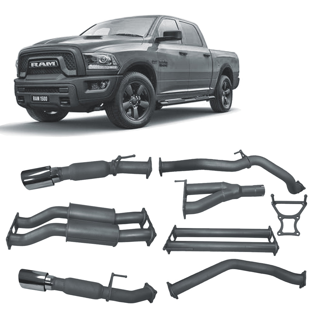 Redback Extreme Duty Exhaust 3in Twin Cat-Back (No Cat With Resonator) DRX80100-PR