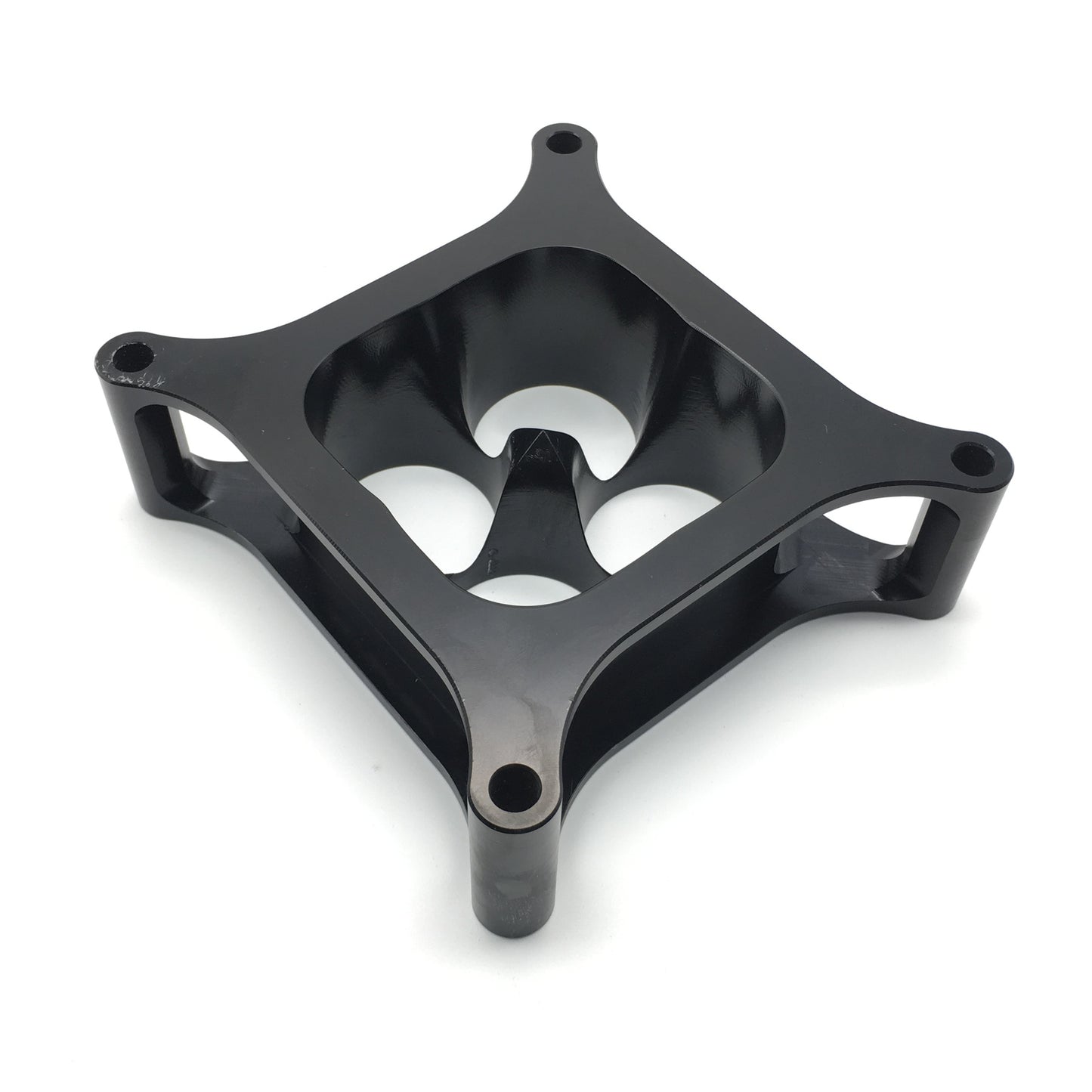 Autotecnica 2in 4150 Carburetor Spacer Square Bore 4 Port Black DS1030-2BK