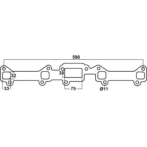 Redback Header Gaskets Std Replacment DSF010A