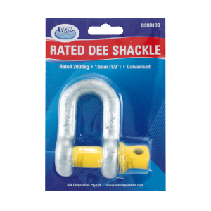 Ark D Shackle 8mm 0.75T Rated Galvanised DSGR08B
