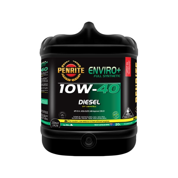 Penrite Enviro+ 10W-40 Diesel Cj-4-Sm Engine Oil 20L