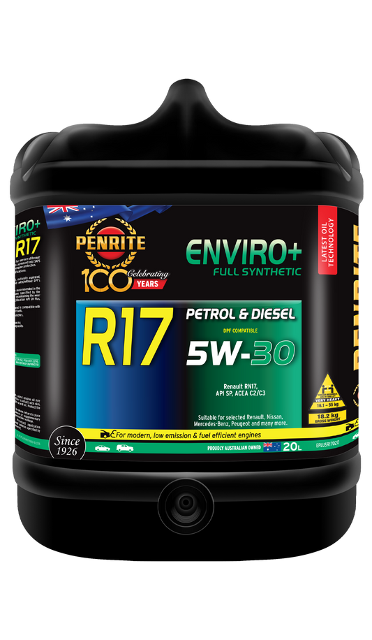 Penrite Enviro+ R17 SAE 5W-30 Full-Syn Engine Oil 20L EPLUSR17020