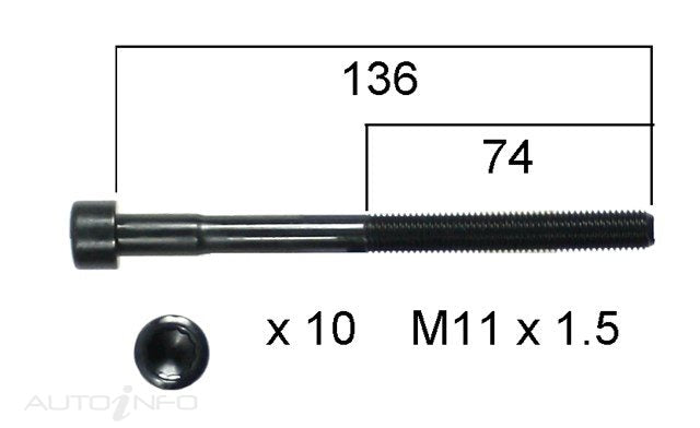 Permaseal Head Bolt Set HBS281